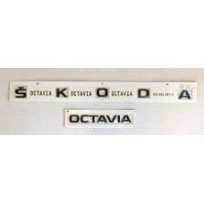 GENUINE Skoda Octavia MK4 rear emblem black SKODA OCTAVIA 